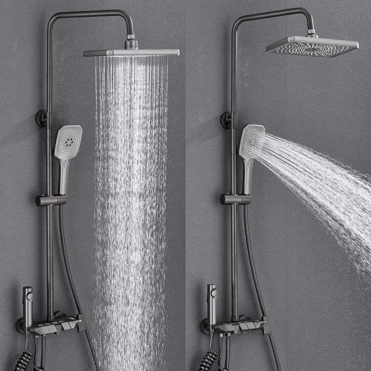 دوش حمام پیانویی نمایشگر دیجیتال، کنترل دقیق دما و فشار آب – آرامش و ایمنی یکجا.