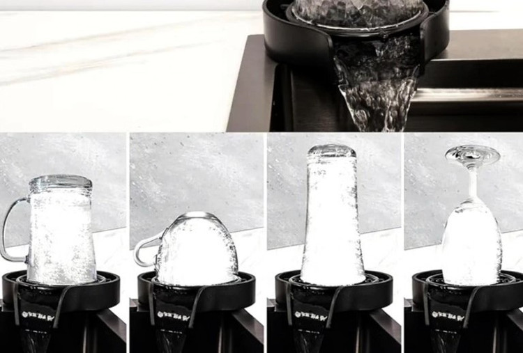 سینک آبشاری استیل SUS304 گرید A++ برند HuaDiao