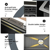 سینک ظرفشویی پیانویی HuaDiao 100 سانتی ضدزنگ