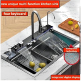 سینک ظرفشویی پیانویی HuaDiao 100 سانتی ضدزنگ