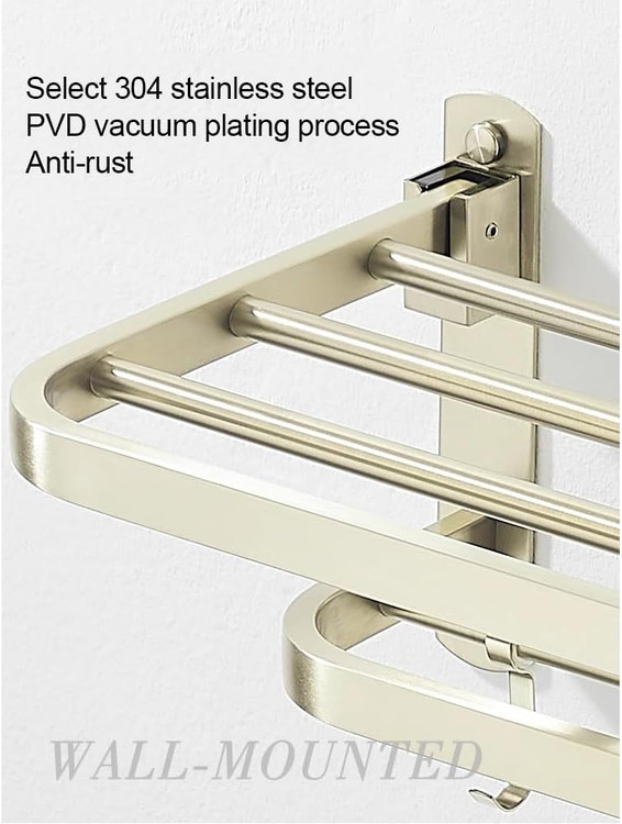 جا حوله و رخت آویز تاشو با ظرفیت بالا و مناسب برای فضاهای کوچک