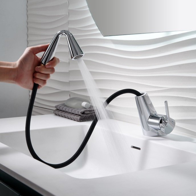 مقایسه ابعاد با شیرهای معمولی در محیط آشپزخانه