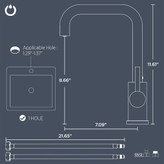 شیر ظرفشویی ارتیکل MAK مدل 523 طرح راسان نمای نزدیک اهرم