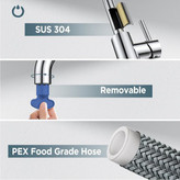 بدنه استیل ضد زنگ 304 شیر آشپزخانه MAK Article 523