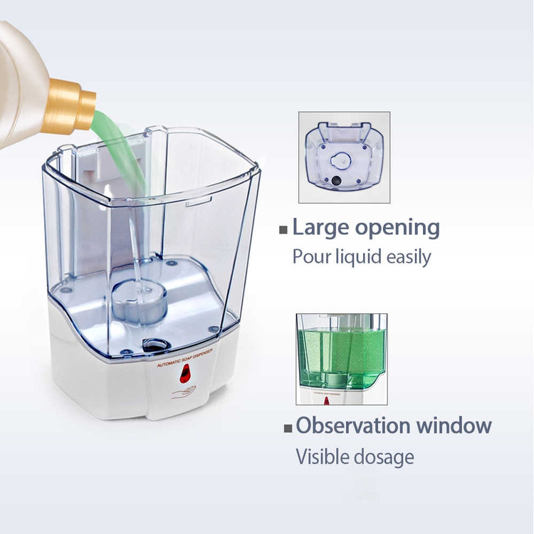 نمای نزدیک از طراحی مقاوم و ضد آب جا صابون اتوماتیک بریمیکس