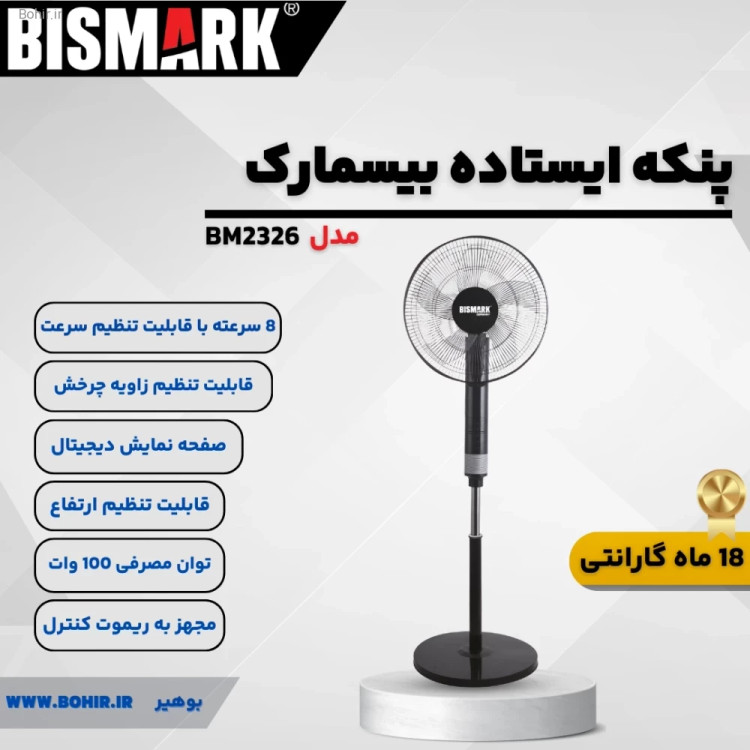 پرههای قدرتمند پنکه بیسمارک BM2326