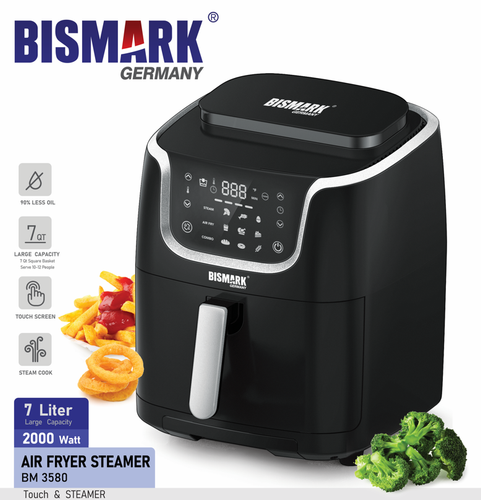 سرخکن و بخارپز بیسمارک مدل BM3580