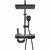 جزئیات نمایشگر دیجیتال و نور LED محیطی در دوش هایشین